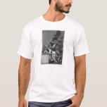 Schlaf Francisco Goya- des Grundes produziert T-Shirt<br><div class="desc">Dieses Romantik Capricciomeisterwerk, das, der Schlaf des Grundes betitelt wird, produziert Monster wird gemacht vom berühmten Maler, von Francisco Goya, der die Aquatinta verwendet und ätzt auf Papier im Jahre 1799. Francisco José de Goya y Lucientes war ein spanischer romantischer Maler und Printmaker sah beide als das Letzte der alten...</div>