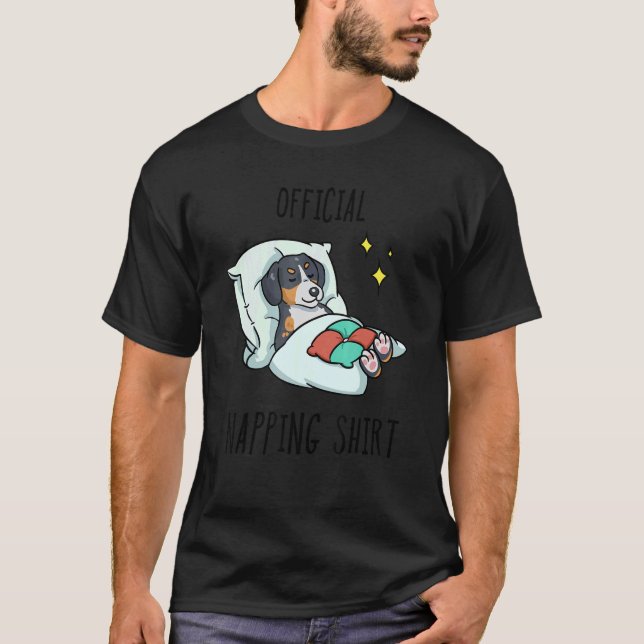 Schlaf Großer Schweizer Hund T-Shirt (Vorderseite)