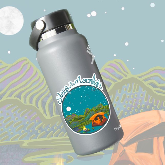 Schlaf im Mondlicht-Aufkleber Aufkleber (Von Creator hochgeladen)