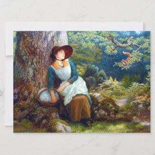 Schlaf im Wald (von Arthur Hughes) Karte