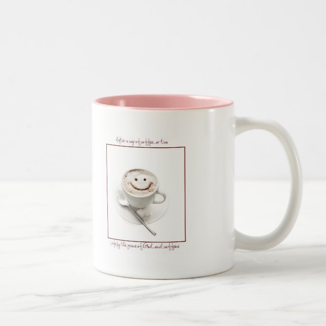 Schlaf ist ein Symptom des Koffeinentzugs Zweifarbige Tasse (Rechts)