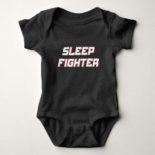 Schlaf-Kämpfer lustig schlaflos Baby Strampler