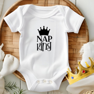 "Schlaf König" Baby-Body-Design Baby Strampler