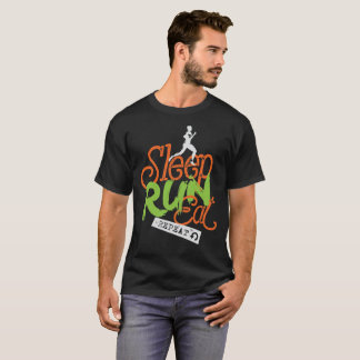 Schlaf-Lauf essen Wiederholung T-Shirt