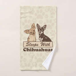 Schlaf mit Chihuahua Handtuch
