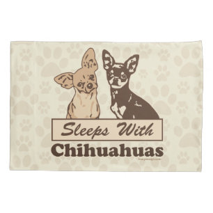 Schlaf mit Chihuahua Kissenbezug