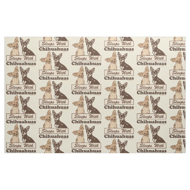 Schlaf mit Chihuahua-Muster Stoff (Fat Quarter (45,7 x 55,9 cm))