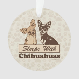 Schlaf mit Chihuahua Ornament