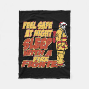 Schlaf mit einem Feuerwehrmann Fleecedecke