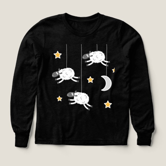 Schlaf Nacht Schaf Sweatshirt (Design Vorderseite)