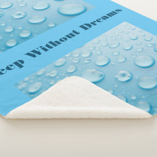 Schlaf ohne Träume Benutzerdefinierter Text Wasser Sherpadecke