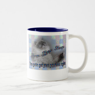 Schlaf-Schlaf-Schlaf Zweifarbige Tasse