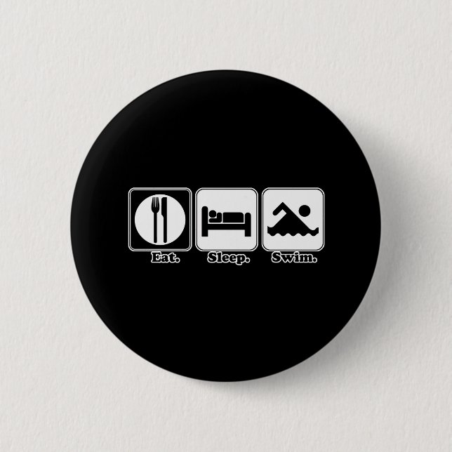 Schlaf schwimmen button (Vorderseite)