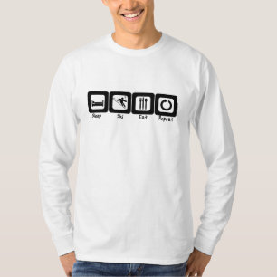 Schlaf-Ski essen Wiederholung T-Shirt