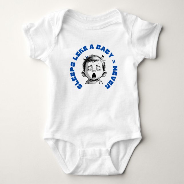 Schlaf wie ein Baby Strampler (Vorderseite)