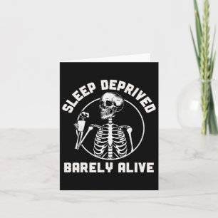Schlafarmes Rely Alive Skeleton Halloween Frauen Karte