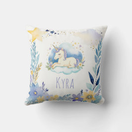 Schlafbaby Unicorn Boho Name Kinderzimmer Pillow Kissen