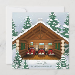 Schlafbärenfamilie Gemütliche Winternotecard