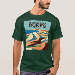 Schlafbear Dunes Michigan T-Shirt