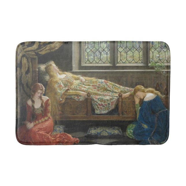 Schlafbehagen (von John Collier) Badematte (Vorderseite)