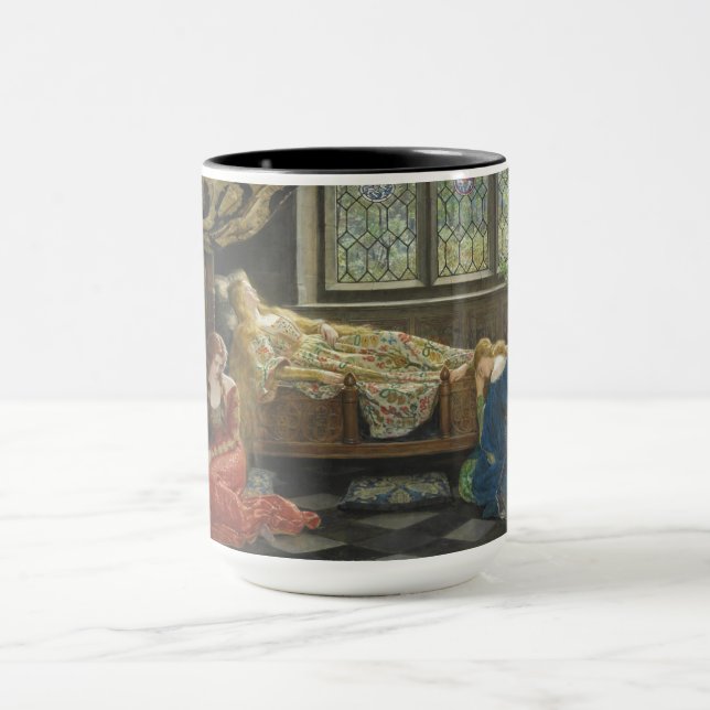 Schlafbehagen (von John Collier) Tasse (Zentrum)