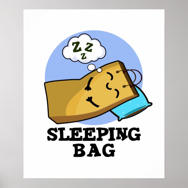 Schlafbeutel Funny Paper Bag Puff Poster (Vorne)