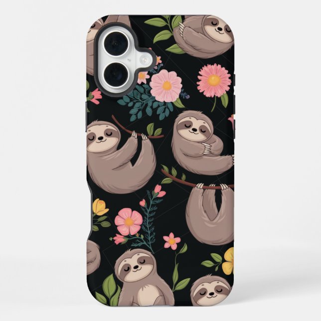 Schläfchen und Blumenträume iPhone 16 Plus Hülle (Rückseite)