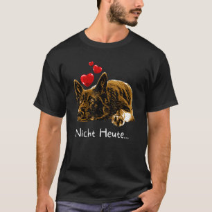 Schlafe mit Deutschen Schäferhund-Herzen Nicht Heu T-Shirt
