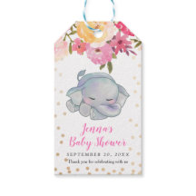 SchlafElephant Floral Baby Dusche Vielen Dank