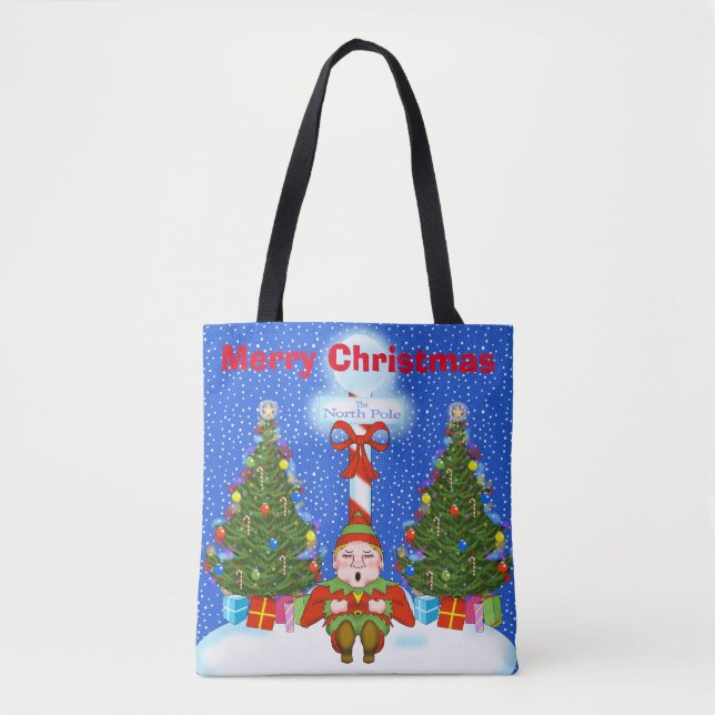 Schlafelf Weihnachtsfeiertag Tasche (Vorderseite)