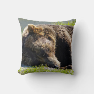 Schlafen Alaskan Grizzly Kissen