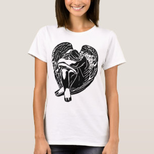 Schlafen Angel Girl Fantasy religiös abstrakt T-Shirt