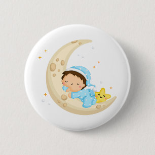 Schlafen auf dem Mond Button