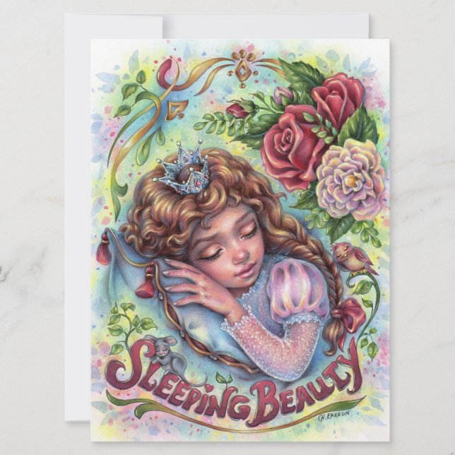 Schlafen Beauty Princess Blume Kunst, Dichtung und (Vorderseite)