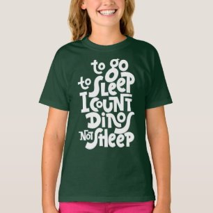schlafen gehen Ich zähle Dinos nicht Schafe T-Shirt