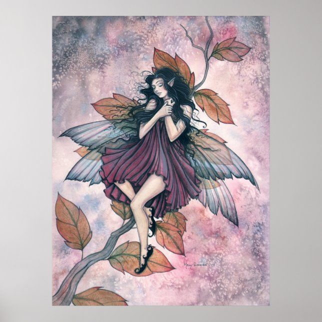 Schlafen Herbst Feenposter von Molly Harrison Poster (Vorne)