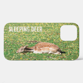 Schlafen Hirsch im Winterschlaf auf der Wiese im H Case-Mate iPhone Hülle