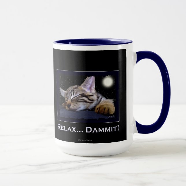 Schlafen Kitty Cat-Lover Tasse (Rechts)
