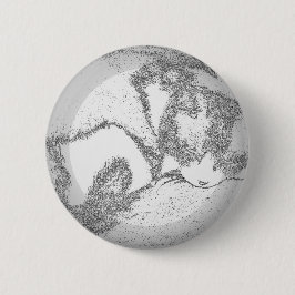 Schlafen Kitty Kontur Button