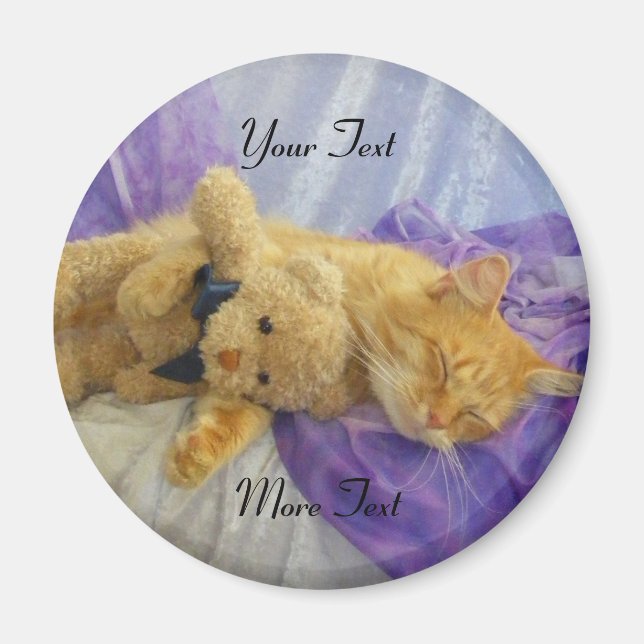 Schlafen Kitty Magnet (Vorne)