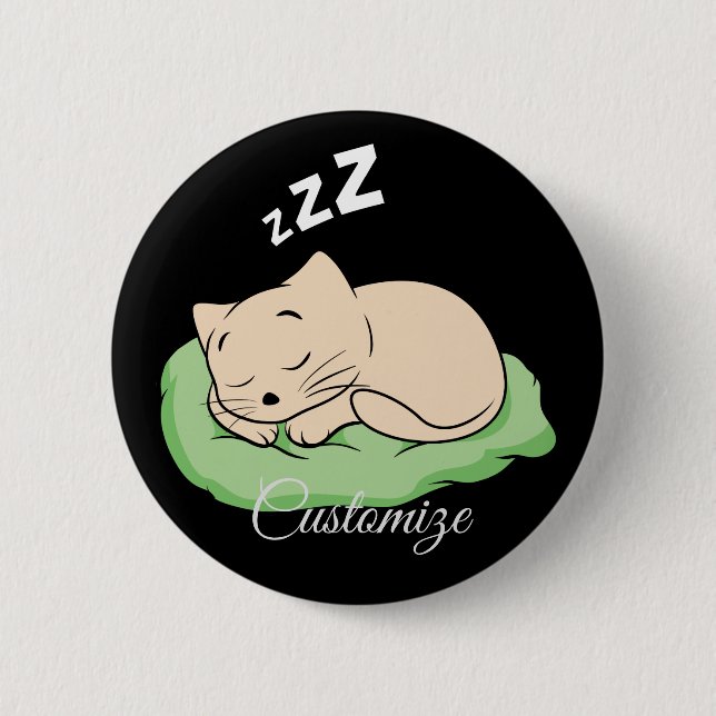 Schlafen Kitty Thunder_Cove Button (Vorderseite)