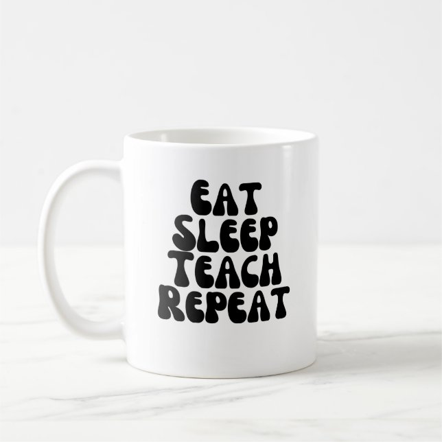 Schlafen lehren wiederholen kaffeetasse (Links)