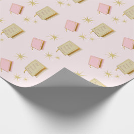 Schlafen Lesen Sie die Literaturbücher für lange Z Geschenkpapier