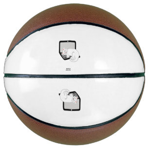Schlafen mit weißer Katze auf Laptop Basketball