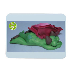 Schlafen Montag unter Rosen-Magneten Magnet