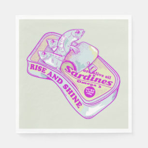 SCHLAFEN SARDINEN RISE UND SCHEIN SERVIETTE