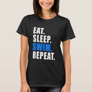 Schlafen schwimmen schwimmen Rettungsschwimmer Fra T-Shirt