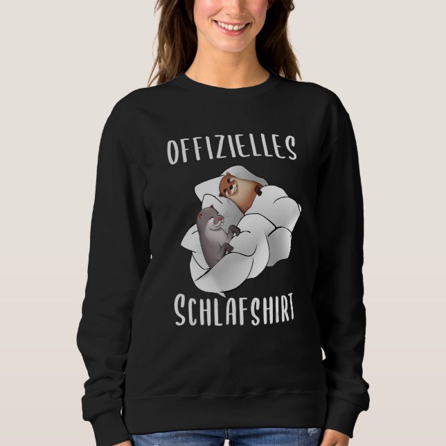 Schlafen Shirt mit zwei Sea Otter Pajamas Schlaf (Vorderseite)