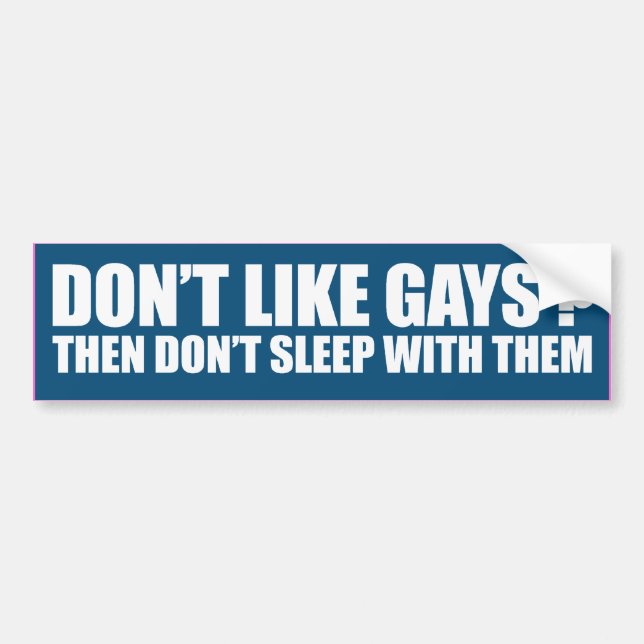 SCHLAFEN SIE DANN NICHT WIE GAYS -.png Autoaufkleber (Vorne)