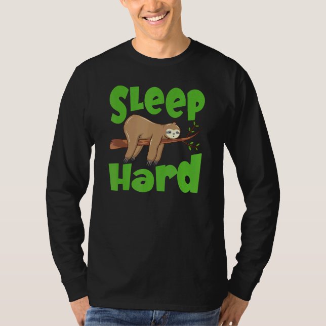 Schlafen Sie fest schlafend T-Shirt (Vorderseite)